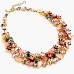 J. Crew Bib Necklace with Dainty Floral accents